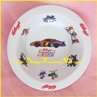 Image for Kellogg’s (Kellogg) “Official Breakfast Food of NASCAR” & “Got Milk” Campaign Cereal Brands Advertising Mascots & Logos Breakfast Bowl 2002 <b><span style='color:red'>*****PRIORITY MAIL SHIPPING INCLUDED – DOMESTIC ORDERS ONLY!*****</span></b><span style='color:purple'>